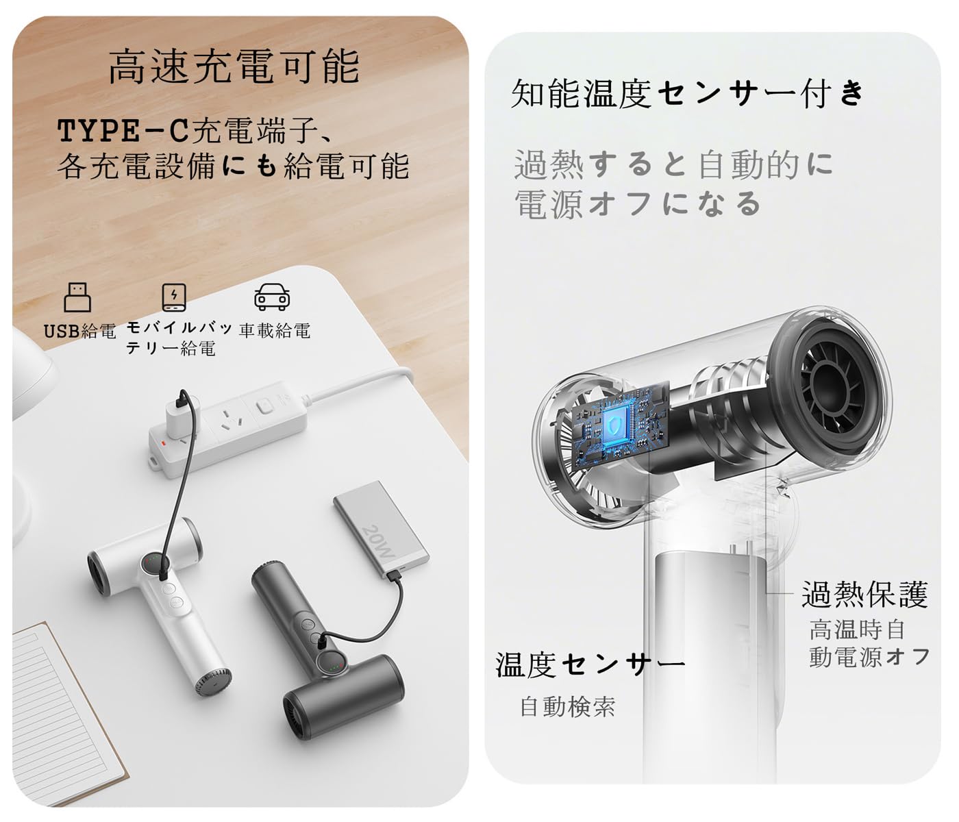 USB充電式ヘアドライヤー Amazon.co.jp : ヘアドライヤー, 旅行用 コードレスポータブル